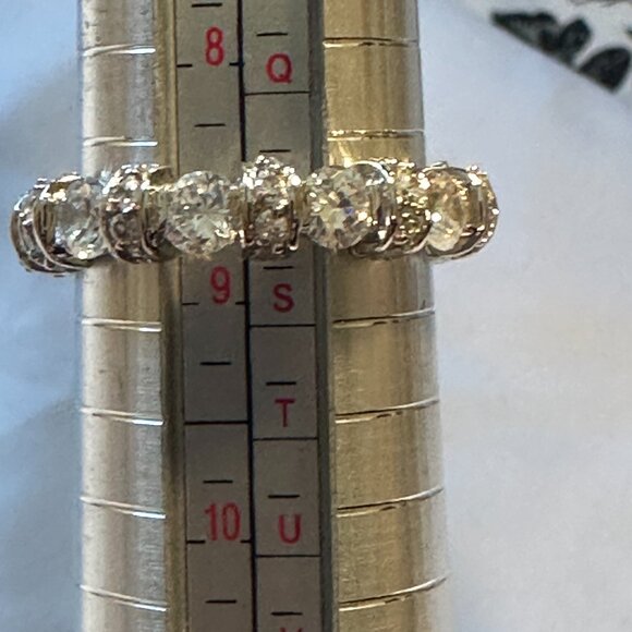 GORGEOUS CI.925 Silver - Eternity Band - NEW - Picture 3 of 9